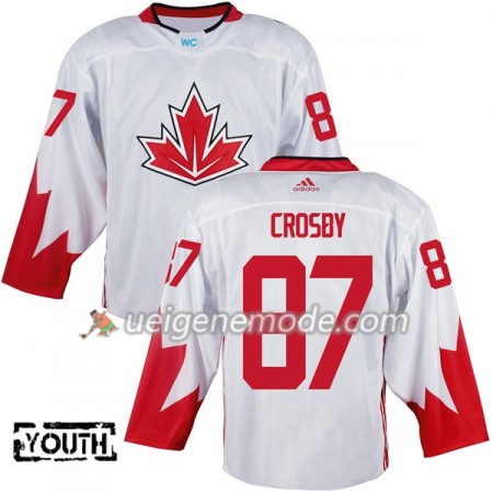 Kanada Trikot Sidney Crosby 87 2016 World Cup Kinder Weiß
